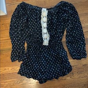 Off the shoulder romper